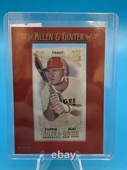 Mike Trout 2021 Topps Allen And Ginter Murad Framed Mini /10