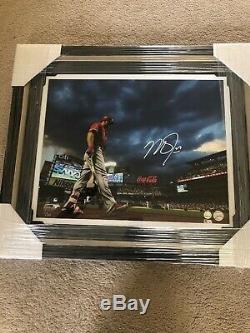 Mike Trout Autographed Framed 16x20 Photo Los Angeles Angels Mlb Holo 146658