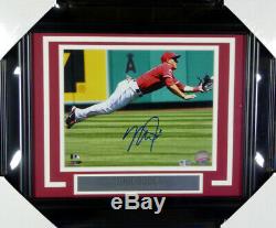 Mike Trout Autographed Framed 8x10 Photo Los Angeles Angels Mlb Holo 146642