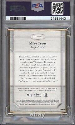 Mike Trout Psa 10 2017 Topps Transcendent #mt Framed Auto Autograph 22/25 Pop 1