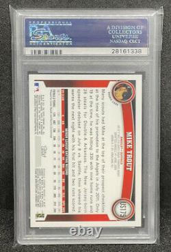 Mike Trout Rookie PSA 2011 Topps Update Series #US175 RC Graded PSA 10 Gem Mint