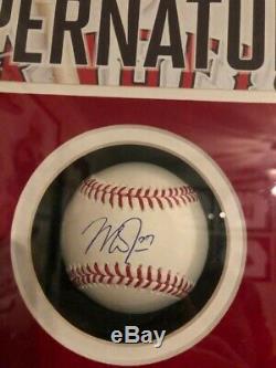 Mike Trout Signed Auto ROMLB Baseball Framed MLB Authenticated