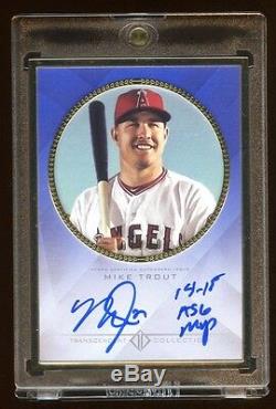 Mike Trout Topps Transcendent Auto /10 14-15 Asg Mvp Gold Frame $52k A Set