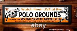 NY Giants Polo Grounds Baseball Framed Art Print PVC 9x36