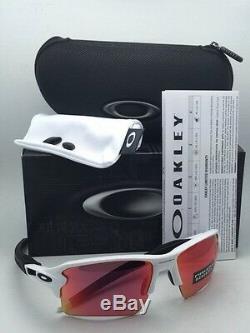 New OAKLEY Sunglasses FLAK 2.0 XL OO9188-03 White Frame with Prizm Baseball Lenses