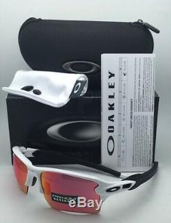 New OAKLEY Sunglasses FLAK 2.0 XL OO9188-03 White Frame with Prizm Baseball Lenses