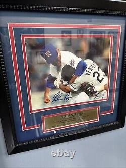 Nolan Ryan Framed Autograph Robin Ventura Beckett Cert Rangers Baseball