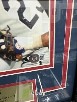 Nolan Ryan Framed Autograph Robin Ventura Beckett Cert Rangers Baseball