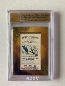 Pete Alonso 2019 Topps Allen Ginter Framed Mini RED Auto #10/10 RC BGS 9.5/10