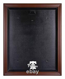 Philadelphia Phillies Brown Framed 2019 Logo Jersey Display Case Fanatics