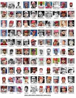 Philadelphia Phillies Mosaic Print Art of the Greatest Phillies of All Time
