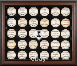 Phillies Logo Brown Framed 30-Ball Display Case Fanatics