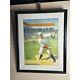 Rare 1905 Strobridge Lithograph Painting The Corners Baseball Print By Anonymous