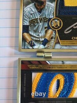 Rare. 2022 Museum Framed Duel Autograph Patch Christian Yelich / Robin Yount 1/1