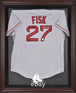 Red Sox Brown Framed Logo Jersey Display Case Fanatics Authentic