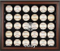 Red Sox Logo Brown Framed 30-Ball Display Case Fanatics