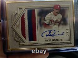 Rhys Hoskins 2022 Topps Definitive Collection Framed Patch Autograph 24/30 Auto