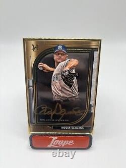 Roger Clemens 2021 Topps Museum Collection Gold Frame Auto 2/10 New York Yankees