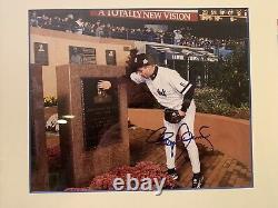 Roger Clemens Auto/Signed Original Photo With 1999 WS Game 4 Full Ticket Framed
