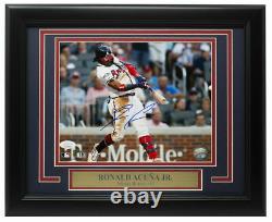 Ronald Acuna Jr. Signed Framed Atlanta Braves 8x10 Baseball Photo JSA ITP