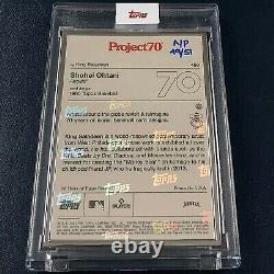 SHOHEI OHTANI Silver-framed Artist Proof #/51 by King Saladeen Topps Project70