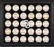 San Diego Padres Logo Black Framed 30-ball Display Case