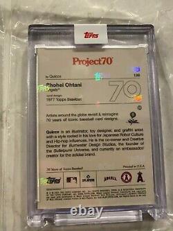 Shohei Ohtani 1 of 1! Topps Project70 1977 by Quiccs Gold Frame Edition