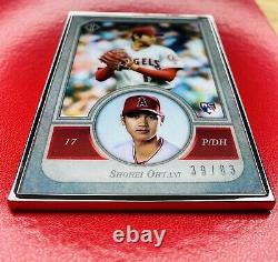 Shohei Ohtani 2018 Topps Transcendent /83 Silver Base True Rookie Card Angels