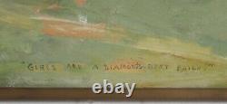 Sterling Strauser (American 1907 1995) Oil painting nudes playing Baseball