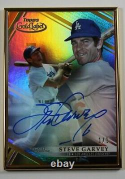 Steve Garvey2021 Topps Gold LabelGOLD 1/1Gold Framed AUTOONLY ONELA Dodgers