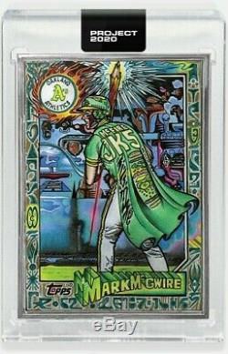 TOPPS PROJECT 2020 #216 by JK5 # to 20 Silver Frame Artist Proof MARK MCGWIRE