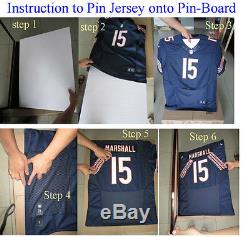 TWO Jersey Display Cases Wall Frames, UV Protection-Football Baseball Basketball