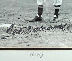Ted Williams Auto First Turn At Bat Auto Picture Framed Green Diamond Certified