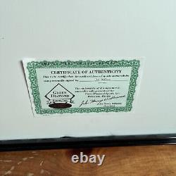 Ted Williams Auto First Turn At Bat Auto Picture Framed Green Diamond Certified