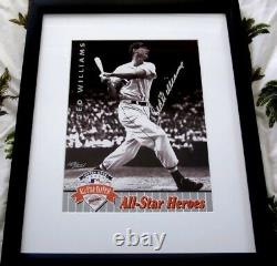 Ted Williams autographed signed Red Sox 1992 All-Star UDA photo card FRAMED #521