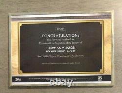 Thurman Munson 2020 Topps Transcendent Framed Cut Signature Auto 1/1 NY Yankees