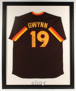 Tony Gwynn San Diego Padres Auto Signed Framed Jersey Upper Deck Uda Coa