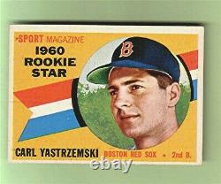 Topps 1960 Carl Yastrzemski Rookie Card HOF SGC 5.0