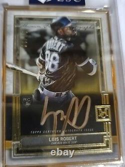 Topps Museum Luis Robert Rookie Gold Frame On Card Gold Auto 07/10 Rc Ssprare