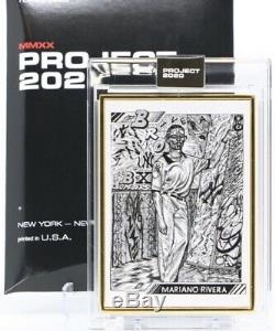 Topps PROJECT 2020 Card# 91 Mariano Rivera By JK5 Gold Frame 1 Of 1 1/1