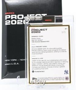 Topps PROJECT 2020 Card# 91 Mariano Rivera By JK5 Gold Frame 1 Of 1 1/1