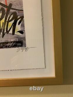 Topps PROJECT 2020 Fine Art Print #14 Gold Framed Jeter by King Saladeen #1/1