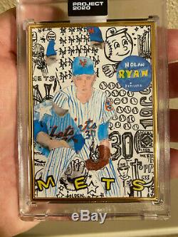 Topps PROJECT 2020 Nolan Ryan 1969 by Gregory Siff GOLD FRAME 1/1 Card #30 Mets