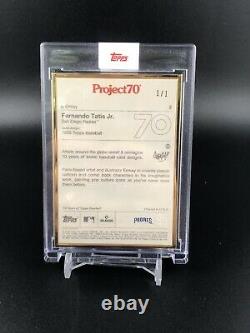 Topps PROJECT 70 Card 2 1955 Fernando Tatis Jr. Ermsy Project70 1/1 Gold Frame