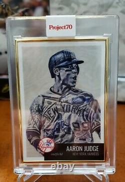 Topps Project70 Aaron Judge by Lauren Taylor 1/1 GOLD FRAME Project 70