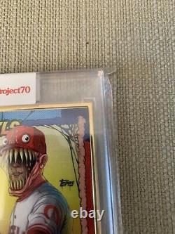 Topps Project70 Card 79 1990 Mike Trout by Alex Pardee Gold Frame 1/1