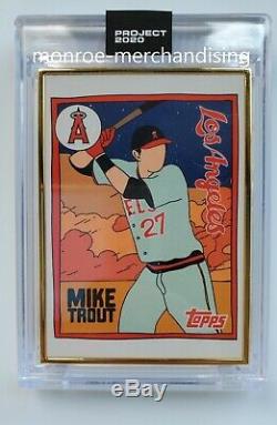 Topps Project 2020 63 Mike Trout by Fucci Gold Frame 1/1 2011 US175 @Fucci