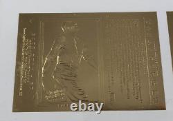 Vintage Framed Babe Ruth & Lou Gehrig Action Packed Mint 24Kt GOLD Proof Sheet