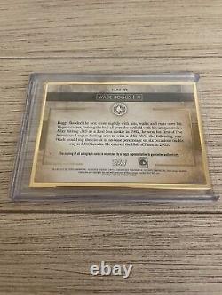 Wade Boggs /15 2020 Topps Transcendent Gold Framed Autograph Red Sox Auto