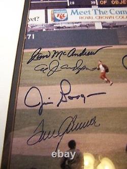 World Series Team Signed Framed 1969 Mets Ryan Seaver Agee Jones Koosman Garrett